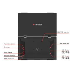 Monitor przenośny Verbatim Dual Monitor Essentials 15,6" | PartsPC.pl