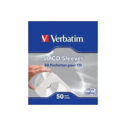 Koperty papierowe na CD DVD Verbatim z okienkiem 50 sztuk | PartsPC.pl