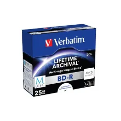 M-DISC BD-R Verbatim 25GB X4 Printable (5 Jewel Case) | PartsPC.pl