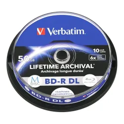Płyty BD-R DL Verbatim M-Disc 50GB 6x Inkjet Printable | PartsPC.pl