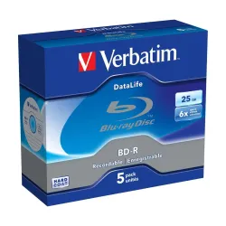 Płyty BD-R Verbatim Datalife 25GB 6x (Jewel Case 5) | PartsPC.pl