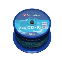 Płyty CD-R Verbatim 700MB AZO (Cake 50) | PartsPC.pl