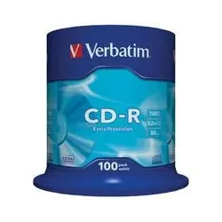 Płyty CD-R Verbatim 700MB Extra Protection (cake 100) | PartsPC.pl