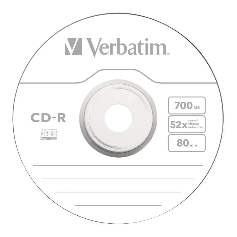 Płyta CD-R Verbatim 700MB Extra Protection (slim 1) | PartsPC.pl