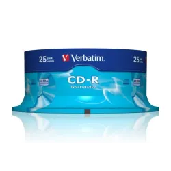 Płyty CD-R Verbatim 52x 700MB Extra Protection (Cake 25) | PartsPC.pl