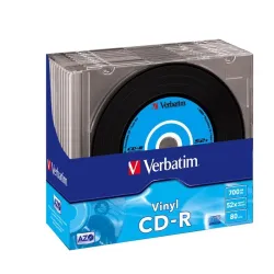 Płyty CD-R Verbatim 52x 700MB (Slim 10) VINYL AZO | PartsPC.pl