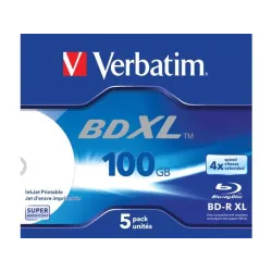 Płyty BD-R Verbatim XL 100GB X4 Wide inkjet printable (5 | PartsPC.pl
