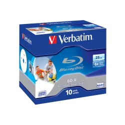 Płyty BD-R Verbatim 25GB X6 Printable (10 jewel case) | PartsPC.pl