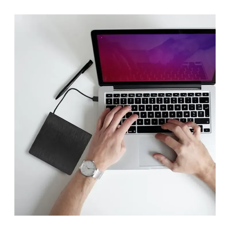 Nagrywarka Qoltec DVD-RW zewnętrzna | USB3.0 | czarna | PartsPC.pl