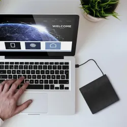 Nagrywarka Qoltec DVD-RW zewnętrzna | USB3.0 | czarna | PartsPC.pl