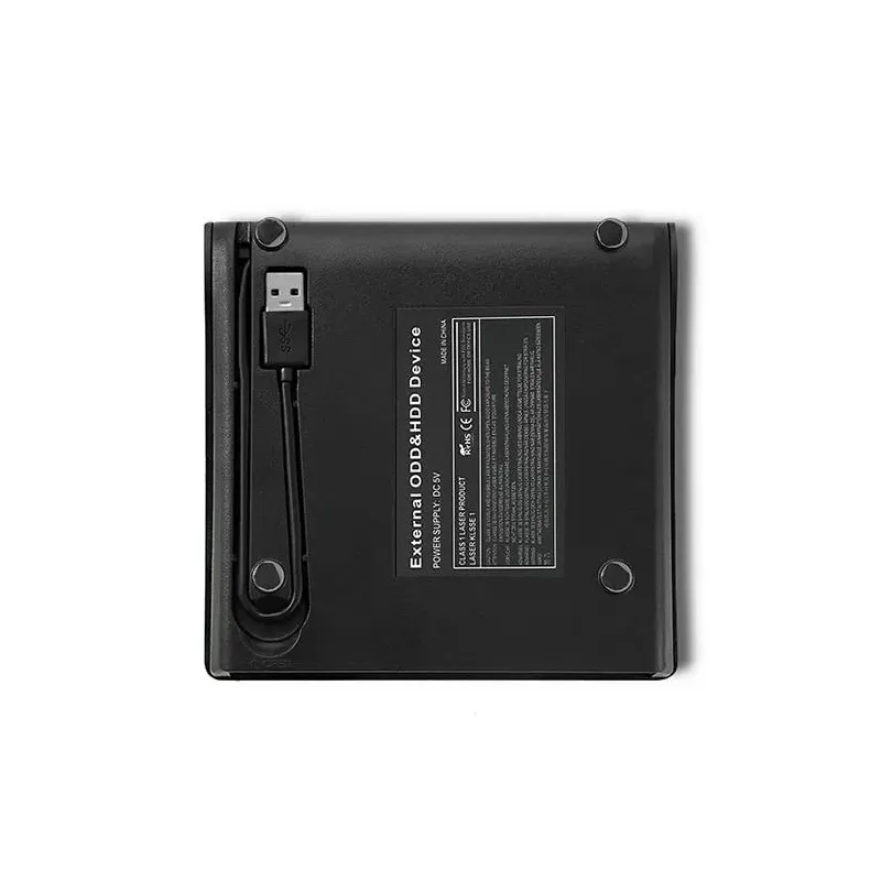 Nagrywarka Qoltec DVD-RW zewnętrzna | USB3.0 | czarna | PartsPC.pl