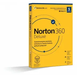 Oprogramowanie NORTON 360 Deluxe 50GB PL 1 użytkownik, 5 | PartsPC.pl