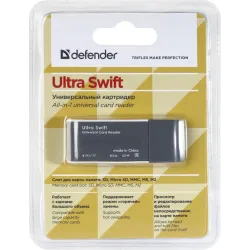 Czytnik kart pamięci Defender ULTRA SWIFT USB 2.0 | PartsPC.pl