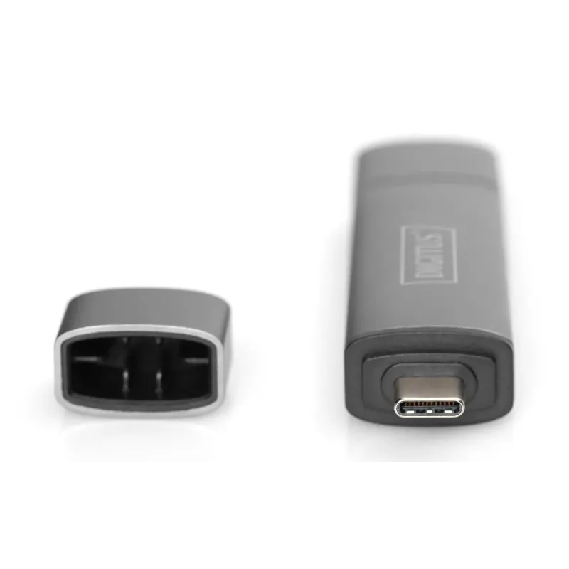 Czytnik kart DIGITUS 3-portowy USB Typ C/ USB 3.0 | PartsPC.pl
