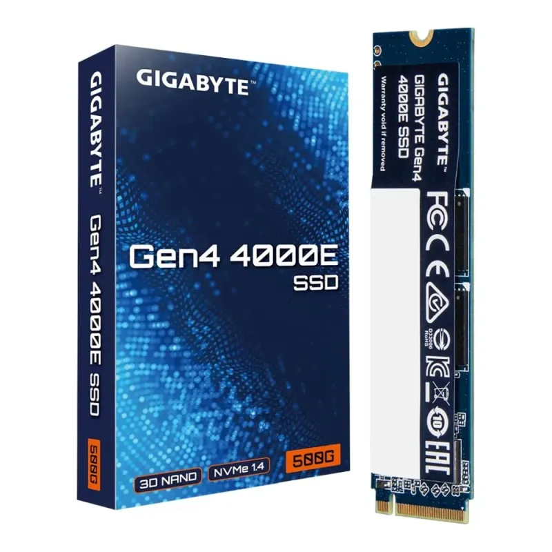 Dysk SSD Gigabyte Gen4 4000E 500GB M.2 2280 NVMe PCIe | PartsPC.pl