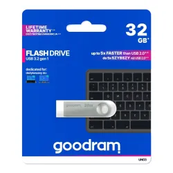 Pendrive GOODRAM UNO3 32GB USB 3.2 Gen 1 Srebrny | PartsPC.pl
