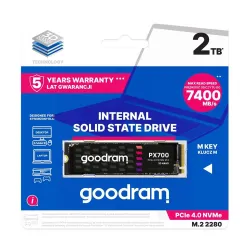 Dysk SSD GOODRAM PX700 2TB PCIe NVMe M.2 2280 (7400/6500 | PartsPC.pl