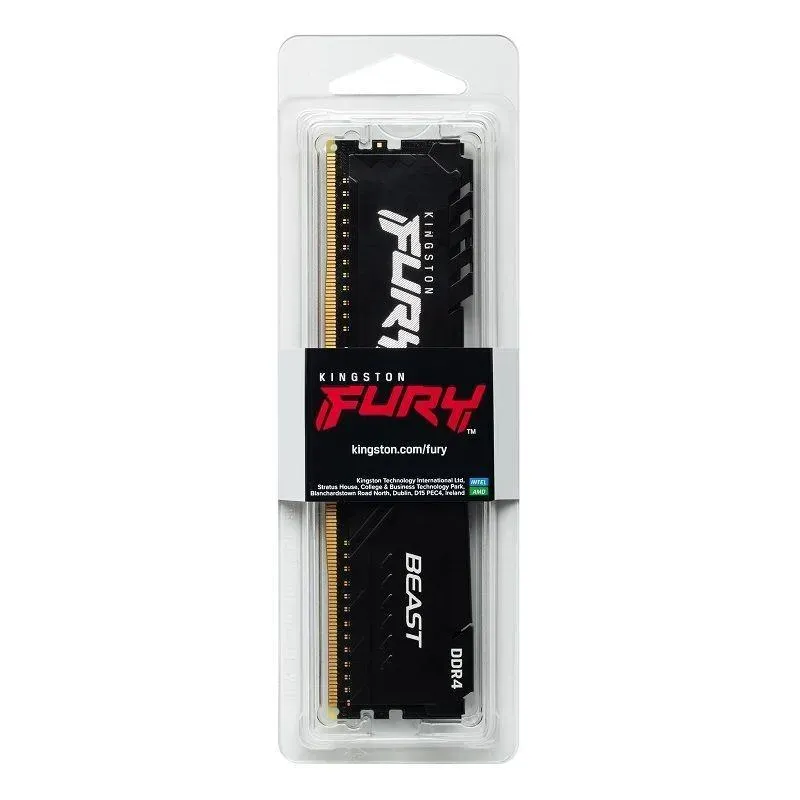 Pamięć DDR4 Kingston Fury Beast 16GB (1x16GB) 3200MHz | PartsPC.pl