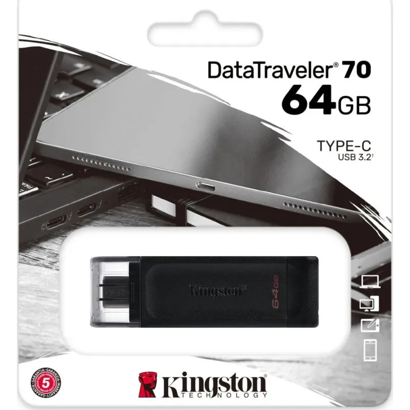 Pendrive Kingston DataTraveler 70 64GB USB 3.2 Gen 1 | PartsPC.pl