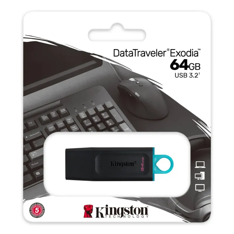 Pendrive Kingston DataTraveler Exodia 64GB USB 3.2 Gen 1 | PartsPC.pl