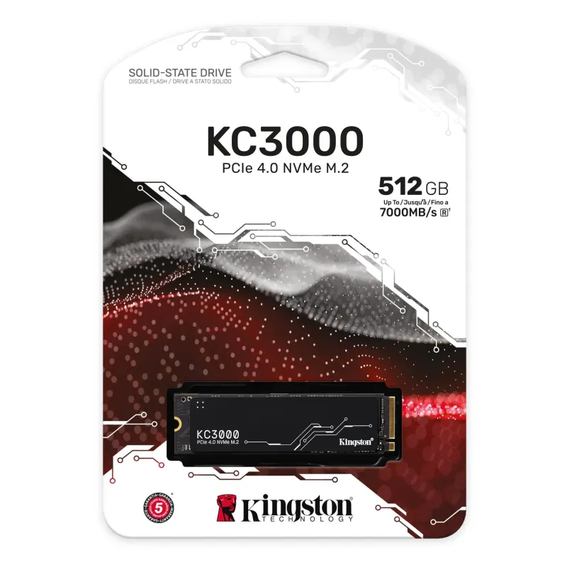 Dysk SSD Kingston KC3000 512GB M.2 2280 PCIe Gen 4.0 x4 | PartsPC.pl