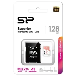 Karta pamięci Silicon Power microSDXC Superior 128GB V30 | PartsPC.pl
