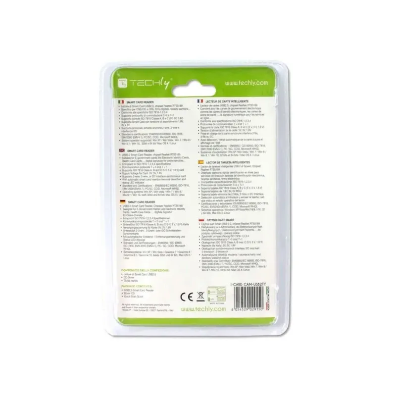Czytnik Techly USB 2.0 Kart / Smart Card | PartsPC.pl