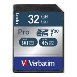 Karta pamięci SDHC Verbatim Pro U3 32GB (90/45 MB/s) | PartsPC.pl