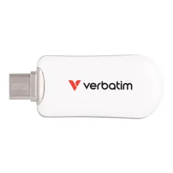 Pendrive Verbatim Plectra 256GB USB-C 3.0 White | PartsPC.pl