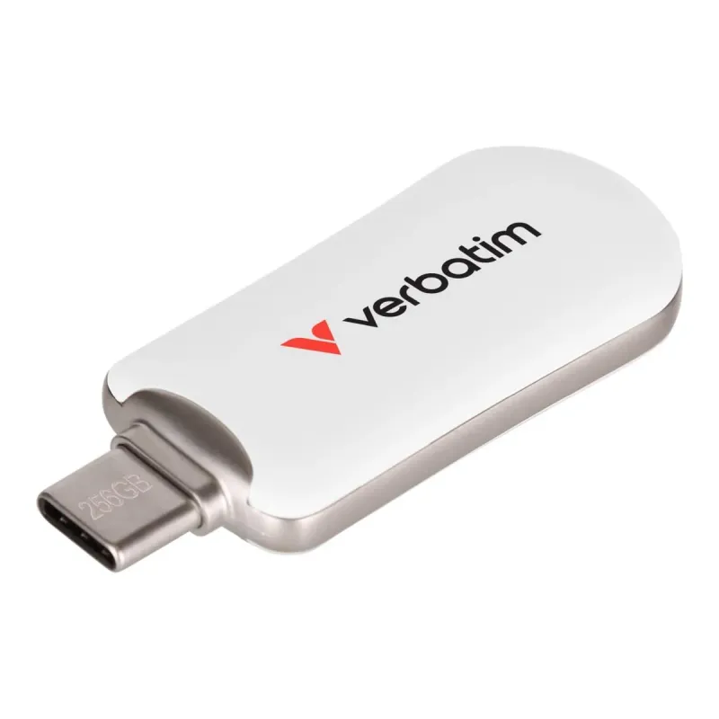 Pendrive Verbatim Plectra 256GB USB-C 3.0 White | PartsPC.pl