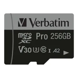Karta pamięci Micro SDXC Verbatim Pro U3 256GB (100/90 | PartsPC.pl