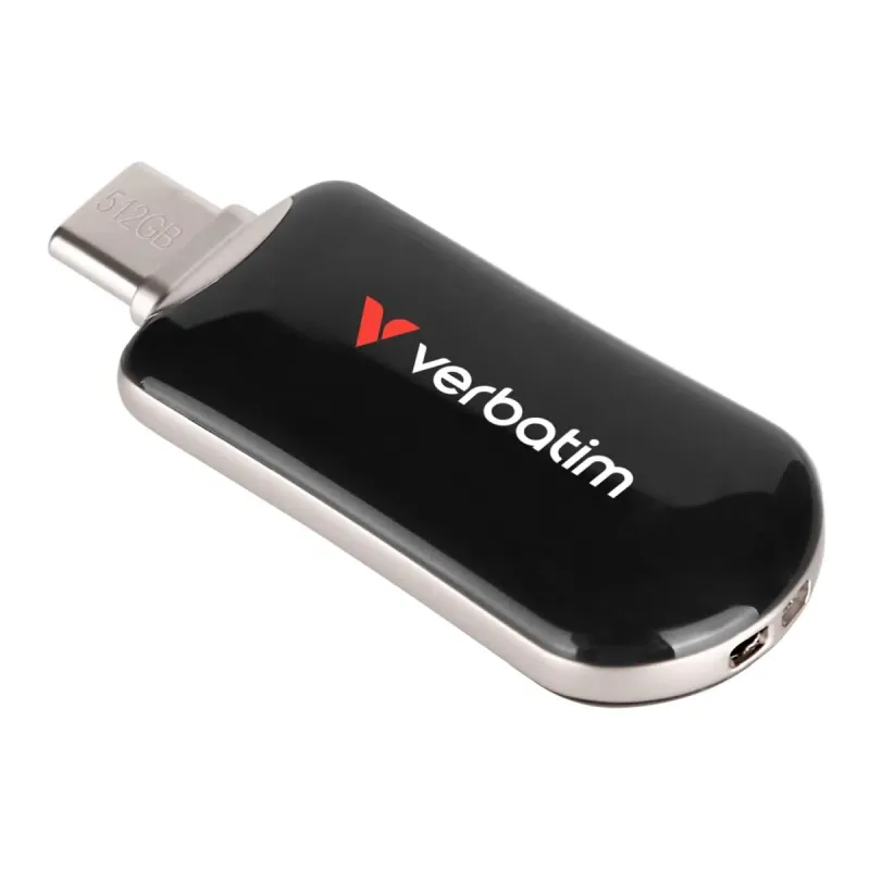 Pendrive Verbatim Plectra 512GB USB-C 3.0 Black | PartsPC.pl