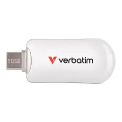 Pendrive Verbatim Plectra 512GB USB-C 3.0 White | PartsPC.pl