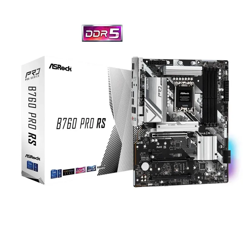 Płyta ASRock B760 PRO RS /B760/DDR5/SATA3/M.2/USB3.1/PCIe | PartsPC.pl