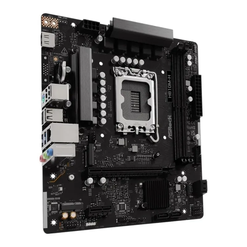 Płyta ASRock H810M-H /H810/DDR5/SATA3/M.2/USB3.0/PCIe4.0/ | PartsPC.pl