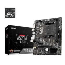 Płyta MSI A520M-A PRO /AMD A520/DDR4/SATA3/M.2/USB3.1/PCI | PartsPC.pl