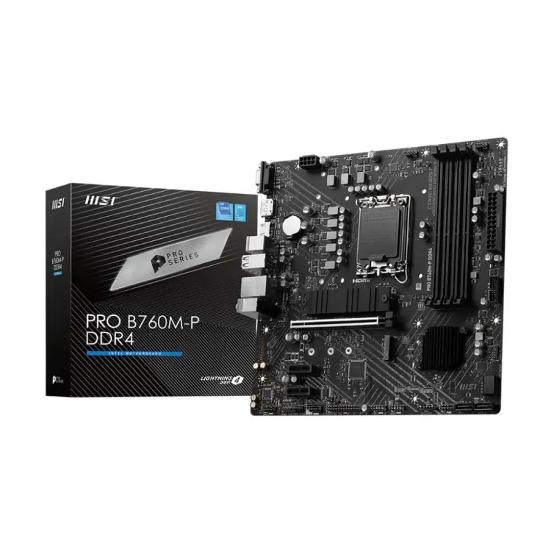 Płyta MSI PRO B760M-P DDR4 /B760/DDR4/SATA3/M.2/USB3.1/PC | PartsPC.pl