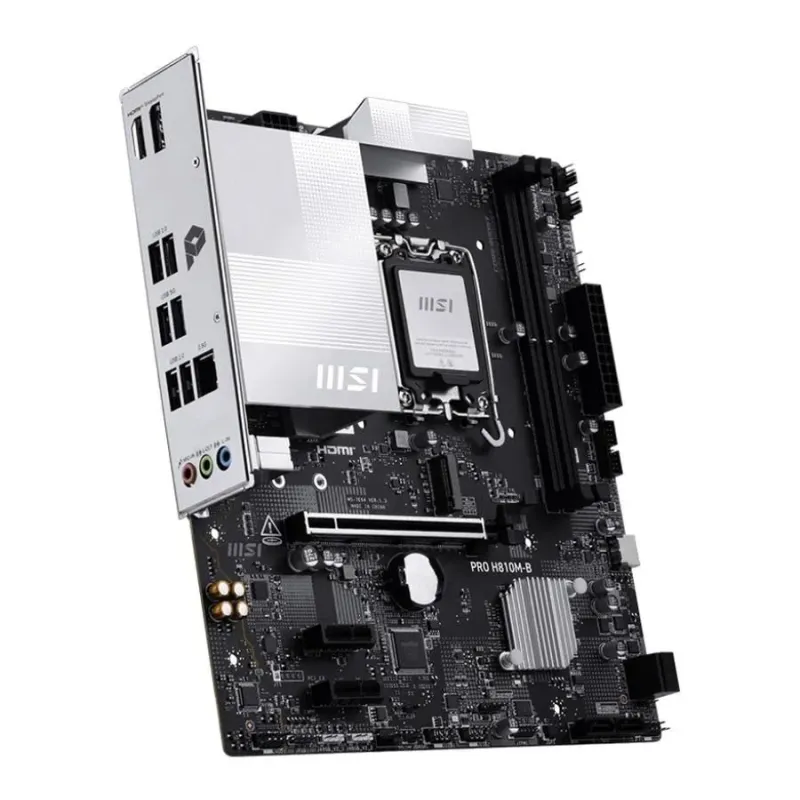 Płyta MSI PRO H810M-B /H810/DDR5/SATA3/M.2/USB3.1/PCIe5.0 | PartsPC.pl