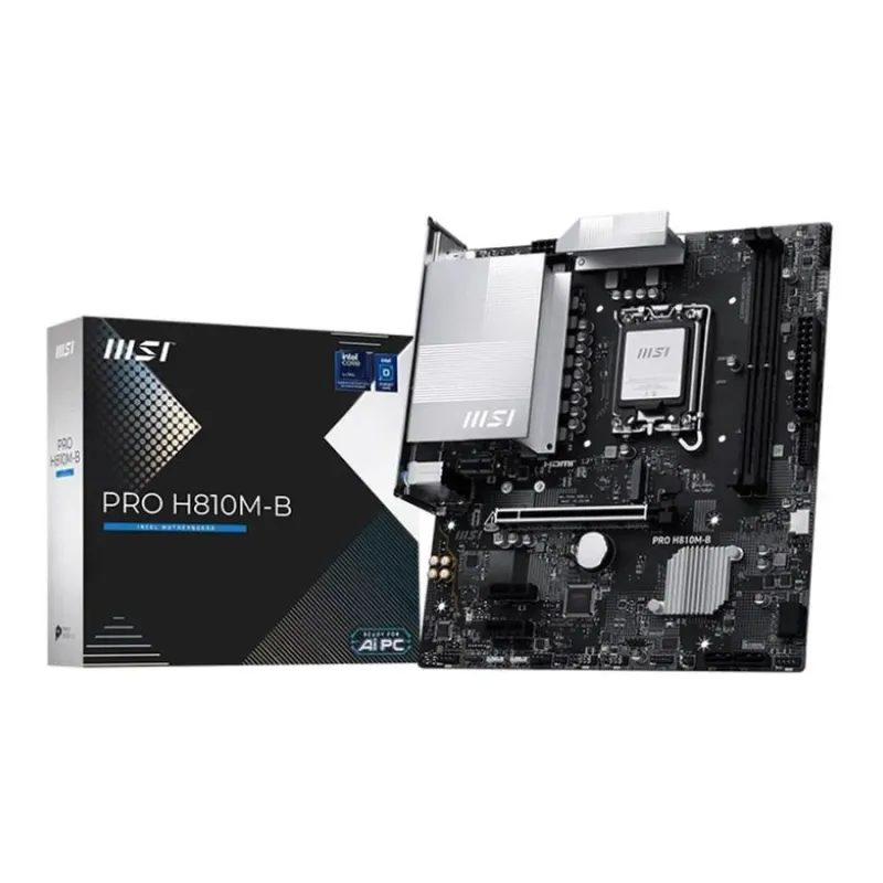 Płyta MSI PRO H810M-B /H810/DDR5/SATA3/M.2/USB3.1/PCIe5.0 | PartsPC.pl