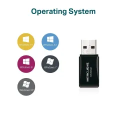 Karta sieciowa bezprzewodowa Mercusys MW300UM N300 USB | PartsPC.pl