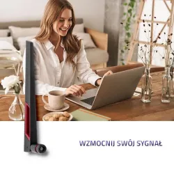 Antena Wi-Fi Qoltec 2.4/5GHz dookólna | 5dBi | PartsPC.pl