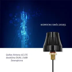 Antena 4G LTE Qoltec dookólna DUAL | 5dBi | Zewnętrzna | PartsPC.pl
