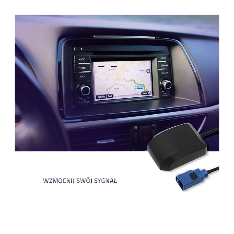 Antena GPS Qoltec 28dBi | Zewnętrzna | PartsPC.pl