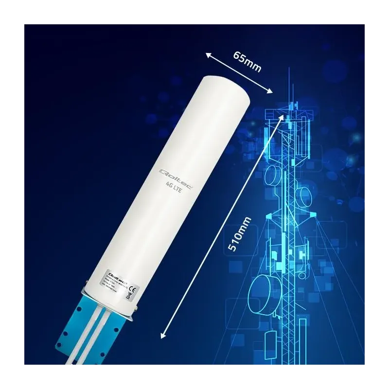 Antena 4G LTE Qoltec DUAL | 12dBi | dookólna | zewnętrzna | PartsPC.pl