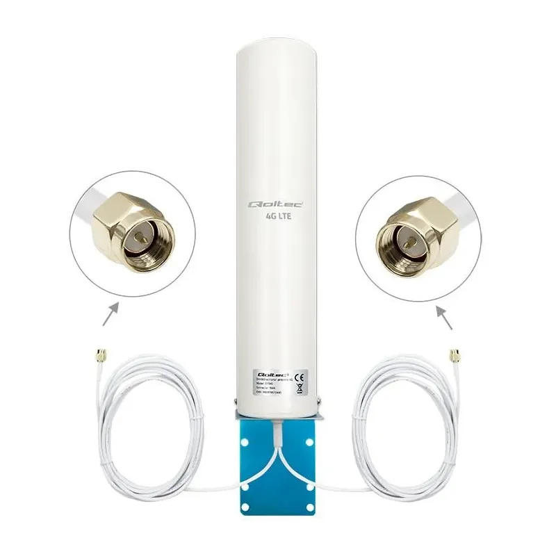 Antena 4G LTE Qoltec DUAL | 12dBi | dookólna | zewnętrzna | PartsPC.pl