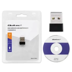 Adapter Qoltec Wi-Fi USB ultraszybki, bezprzewodowy mini | PartsPC.pl