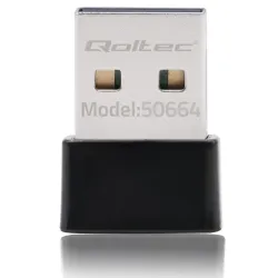 Adapter Qoltec Wi-Fi USB ultraszybki, bezprzewodowy mini | PartsPC.pl