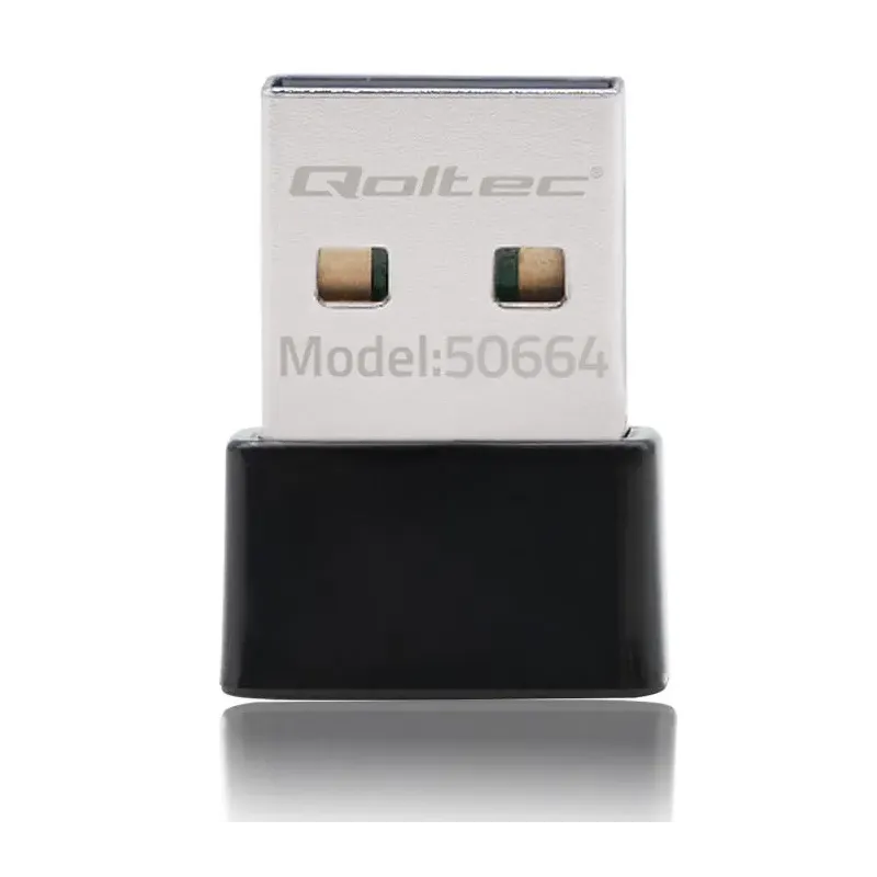 Adapter Qoltec Wi-Fi USB ultraszybki, bezprzewodowy mini | PartsPC.pl