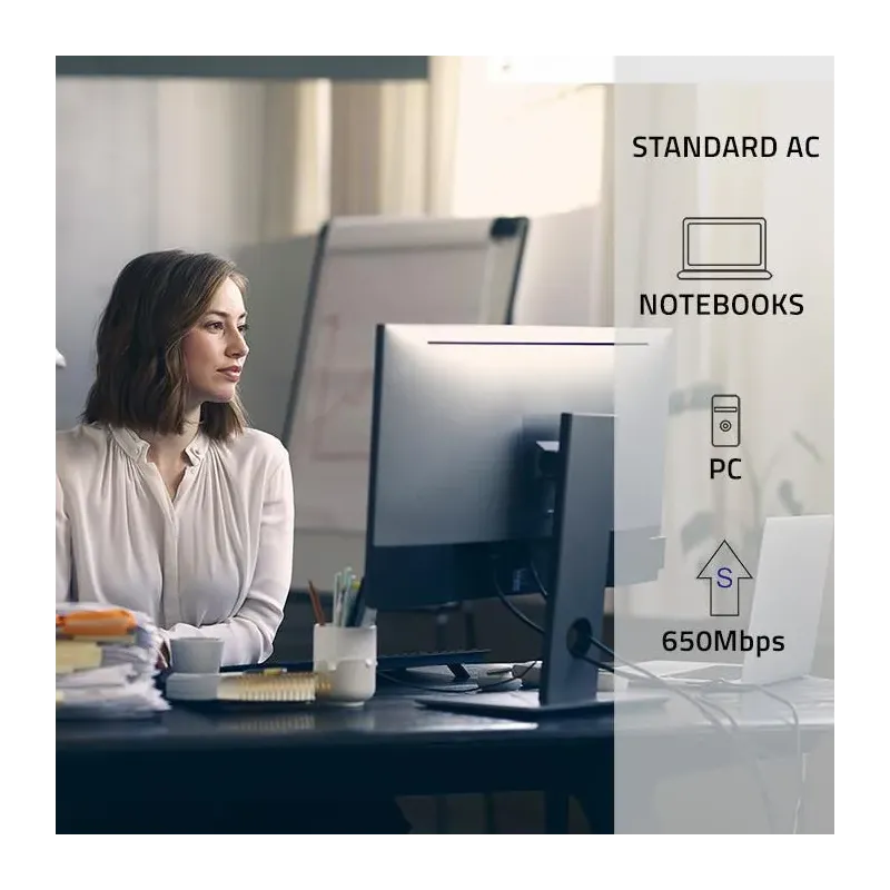 Adapter Qoltec Wi-Fi USB ultraszybki, bezprzewodowy mini | PartsPC.pl