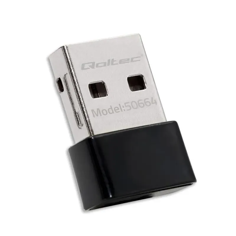 Adapter Qoltec Wi-Fi USB ultraszybki, bezprzewodowy mini | PartsPC.pl